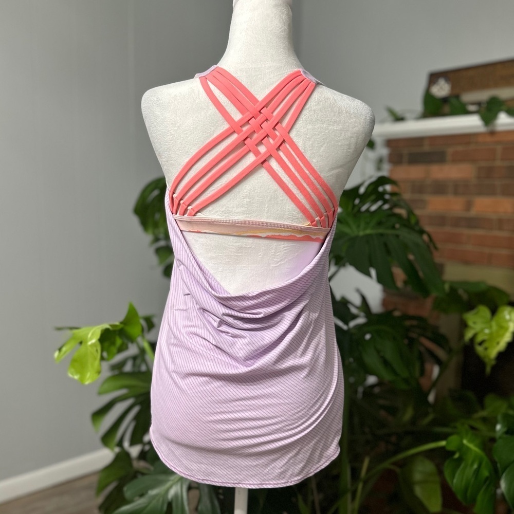 (Price firm) Lululemon dropped back tank top size 4 excellent condition